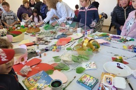 Село Широки дол - боядисване на яйца