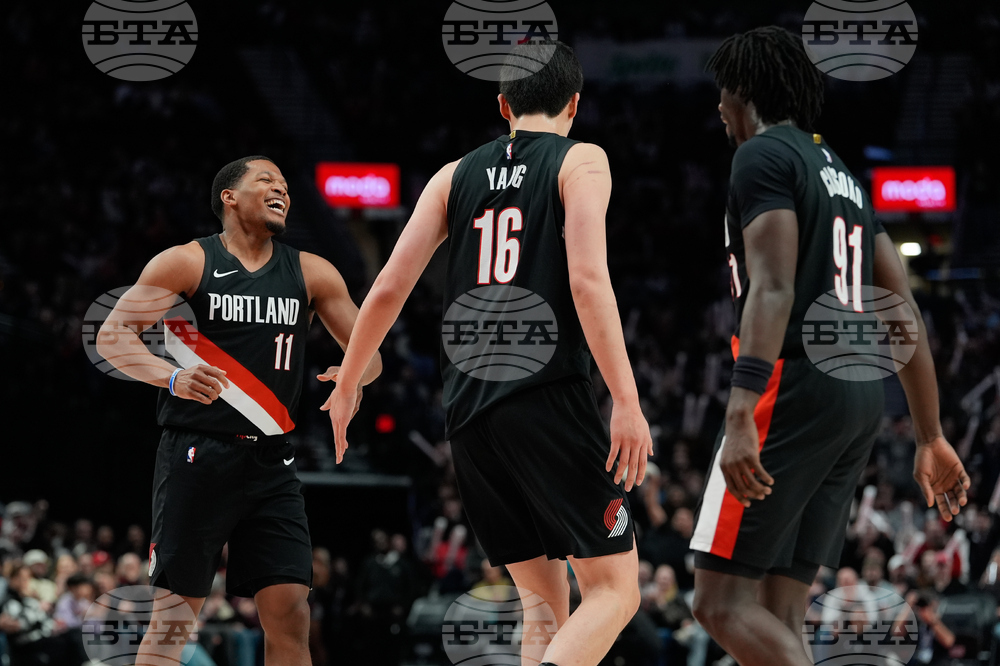 Nets Trail Blazers Basketball