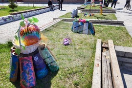 Село Широки дол - боядисване на яйца