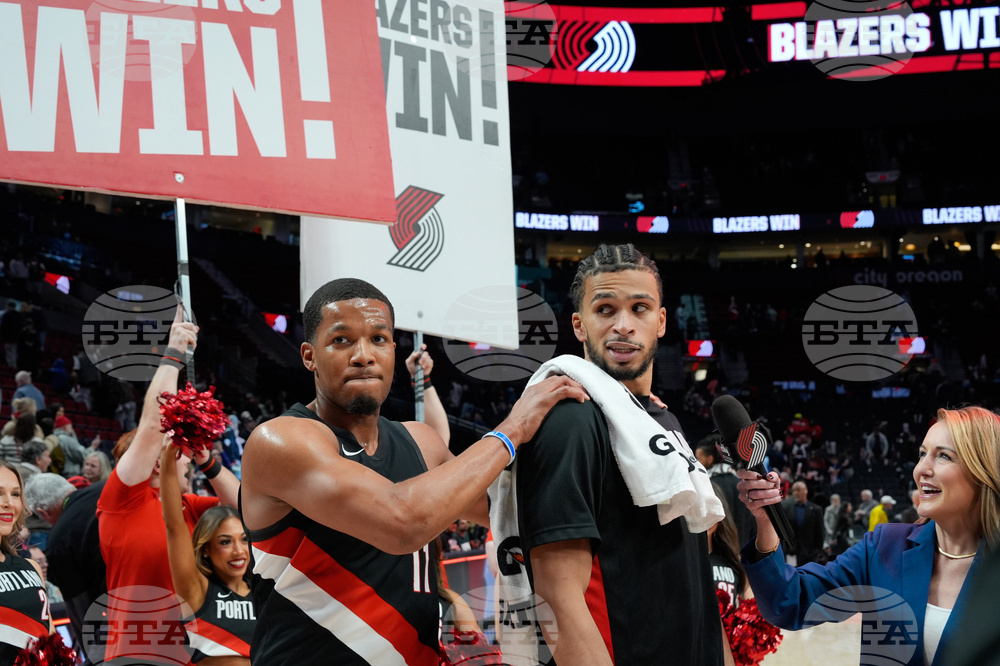Nets Trail Blazers Basketball