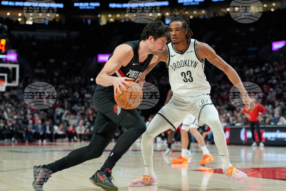 Nets Trail Blazers Basketball