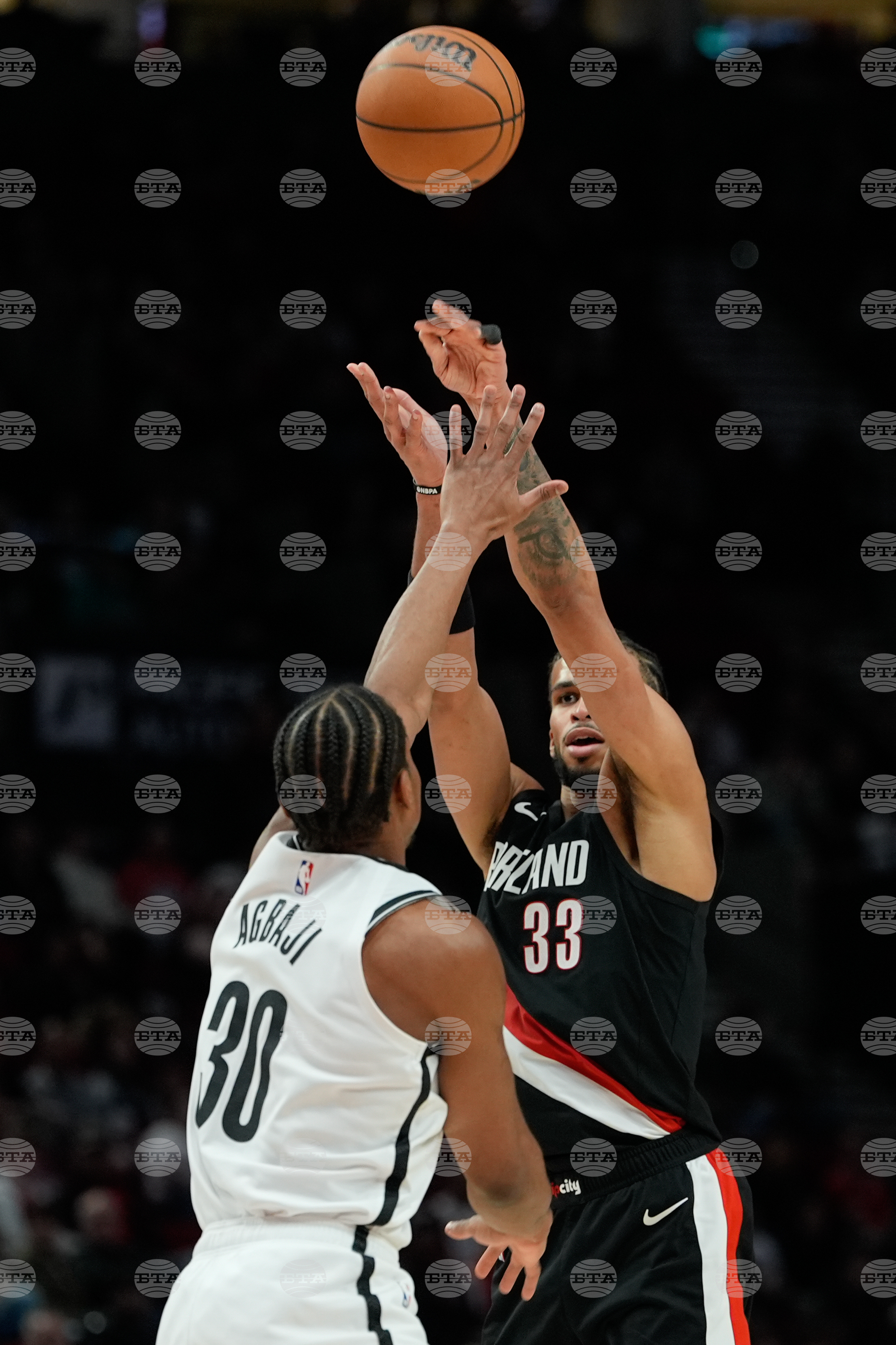 Nets Trail Blazers Basketball
