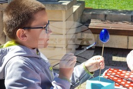 Ямбол - боядисване на яйца - подаряване на козунаци