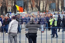 Румъния - Букурещ - миньори - протест
