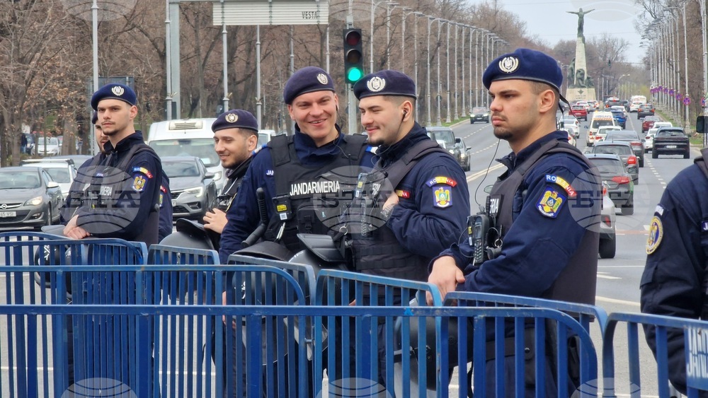 Румъния - Букурещ - миньори - протест