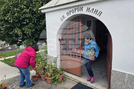 Село Опълченско - църква „Св. Пророк Илия“ - почистване