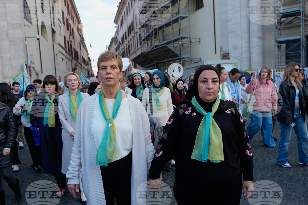 Italy Palestinian Israeli Mothers March