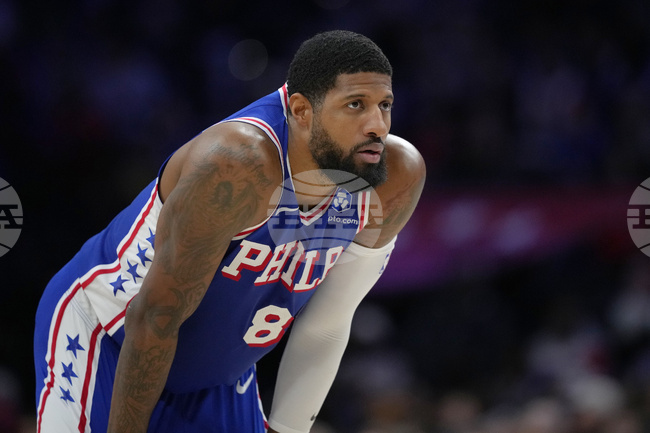 76ers-George-Suspended Basketball