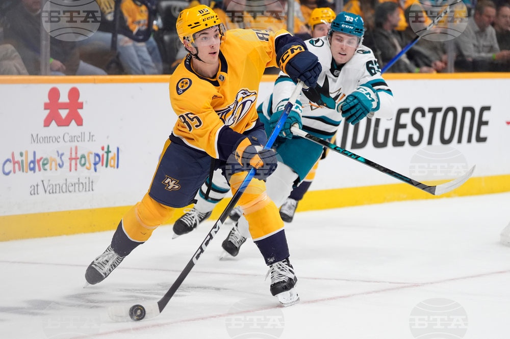 Sharks Predators Hockey