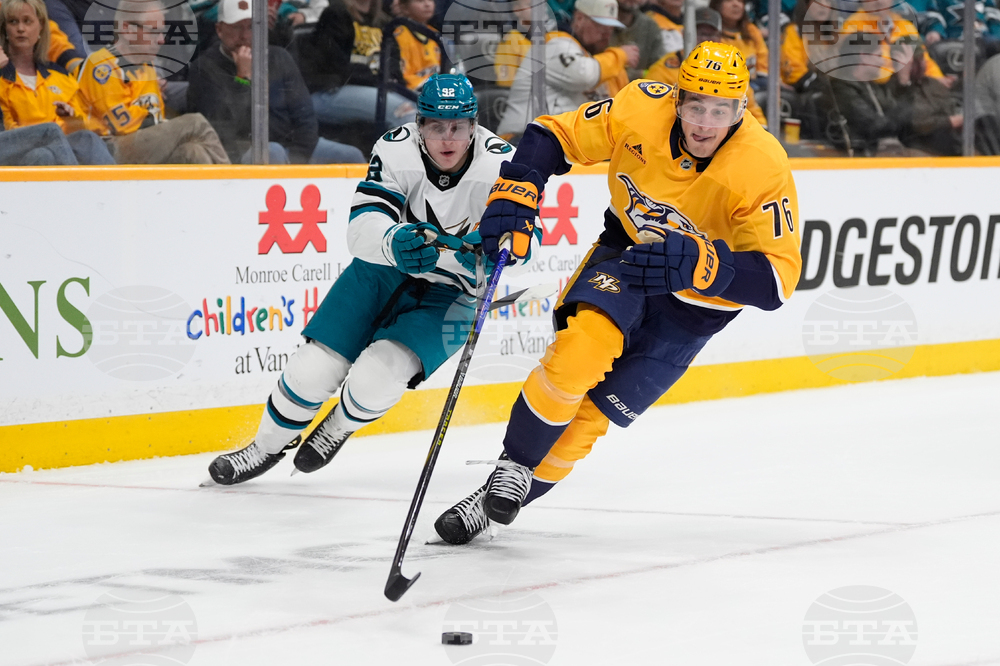 Sharks Predators Hockey