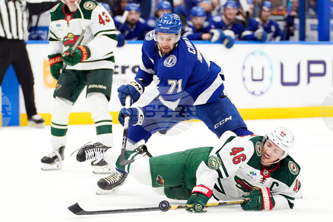 APTOPIX Wild Lightning Hockey