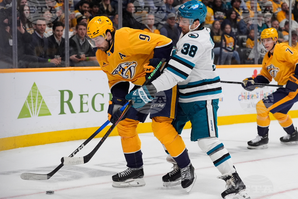 Sharks Predators Hockey