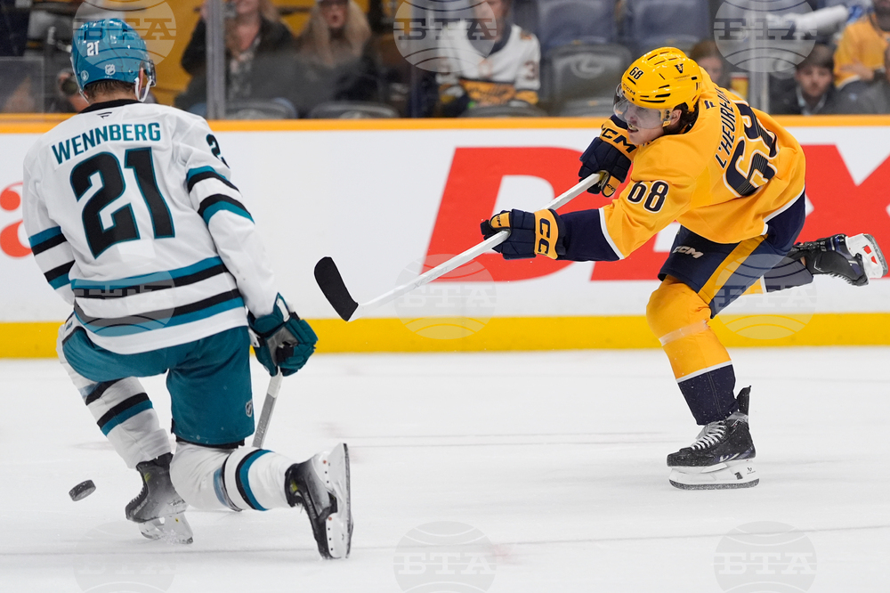 Sharks Predators Hockey