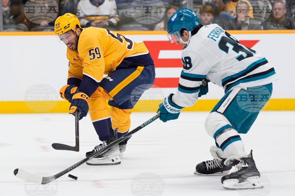 Sharks Predators Hockey