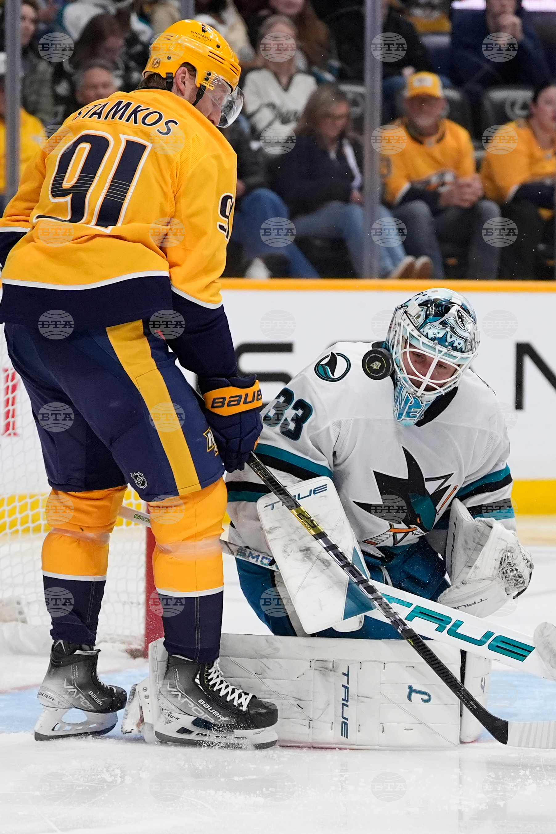 Sharks Predators Hockey