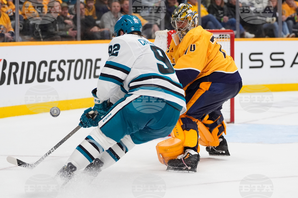 Sharks Predators Hockey