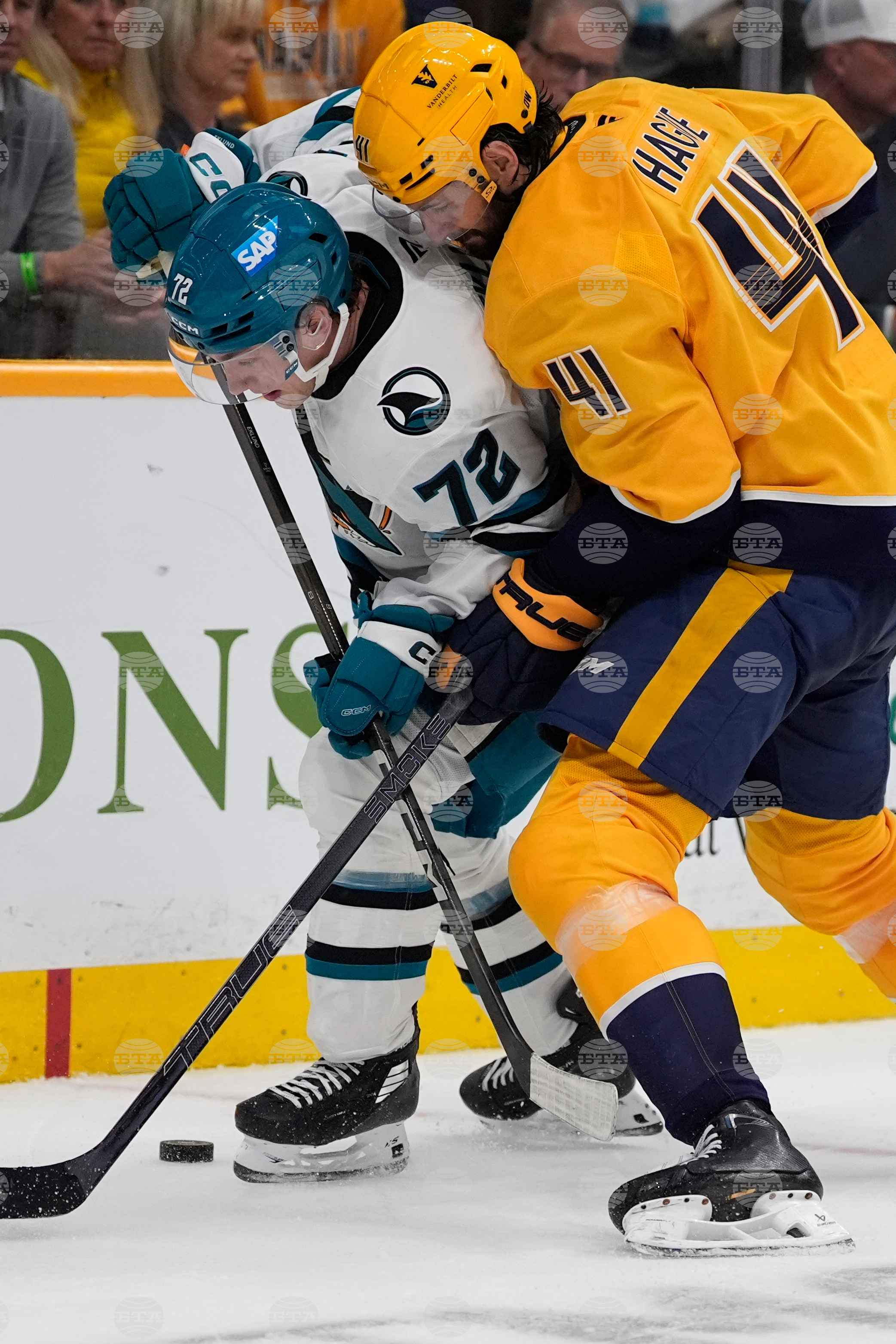 Sharks Predators Hockey