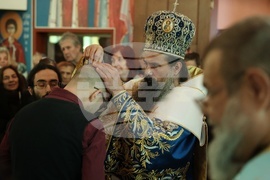 Храм „Свето Благовещение“- патриарх Даниил- света златоустова литургия