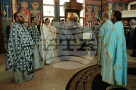 Храм „Свето Благовещение“- патриарх Даниил- света златоустова литургия