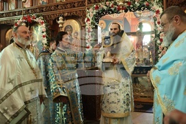 Храм „Свето Благовещение“- патриарх Даниил- света златоустова литургия