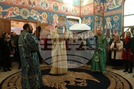 Храм „Свето Благовещение“- патриарх Даниил- света златоустова литургия