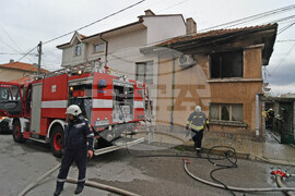 Хасково - къща - пожар