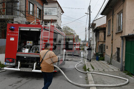 Хасково - къща - пожар