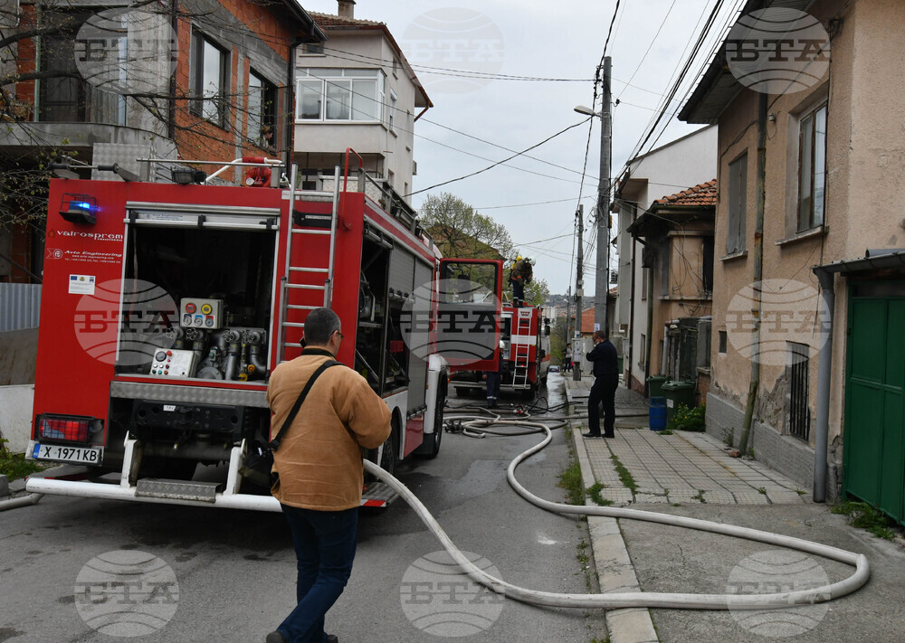 Хасково - къща - пожар