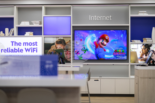 Super Mario Galaxy Comcast Retail Store Takeover