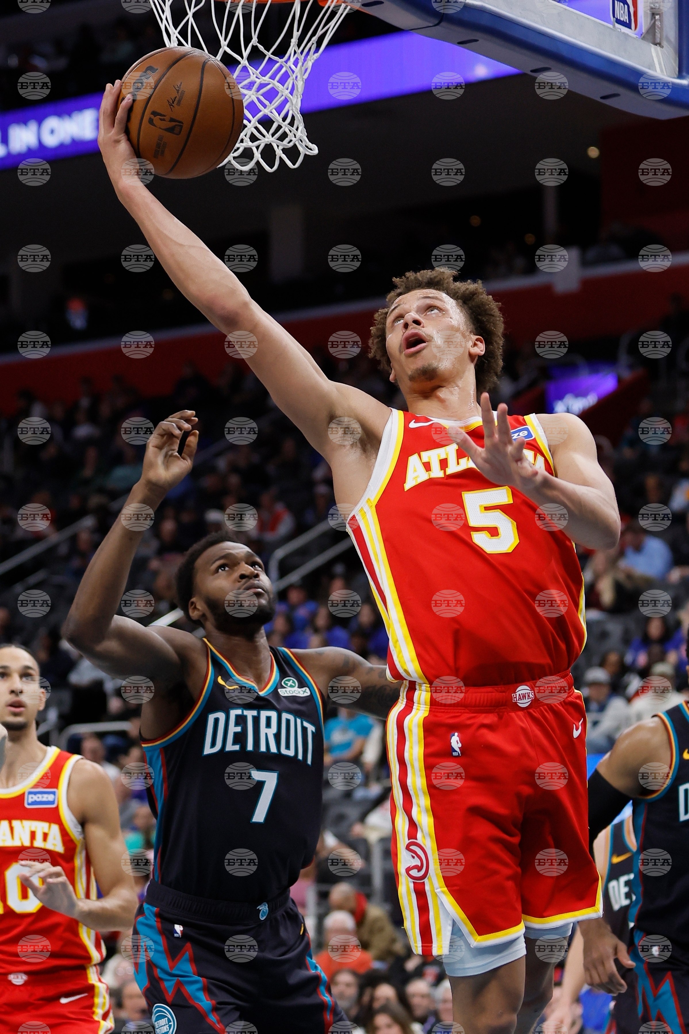 Hawks Pistons Basketball