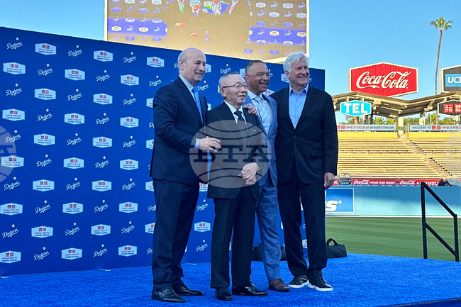 Dodger Stadium Field Sponsor Baseball