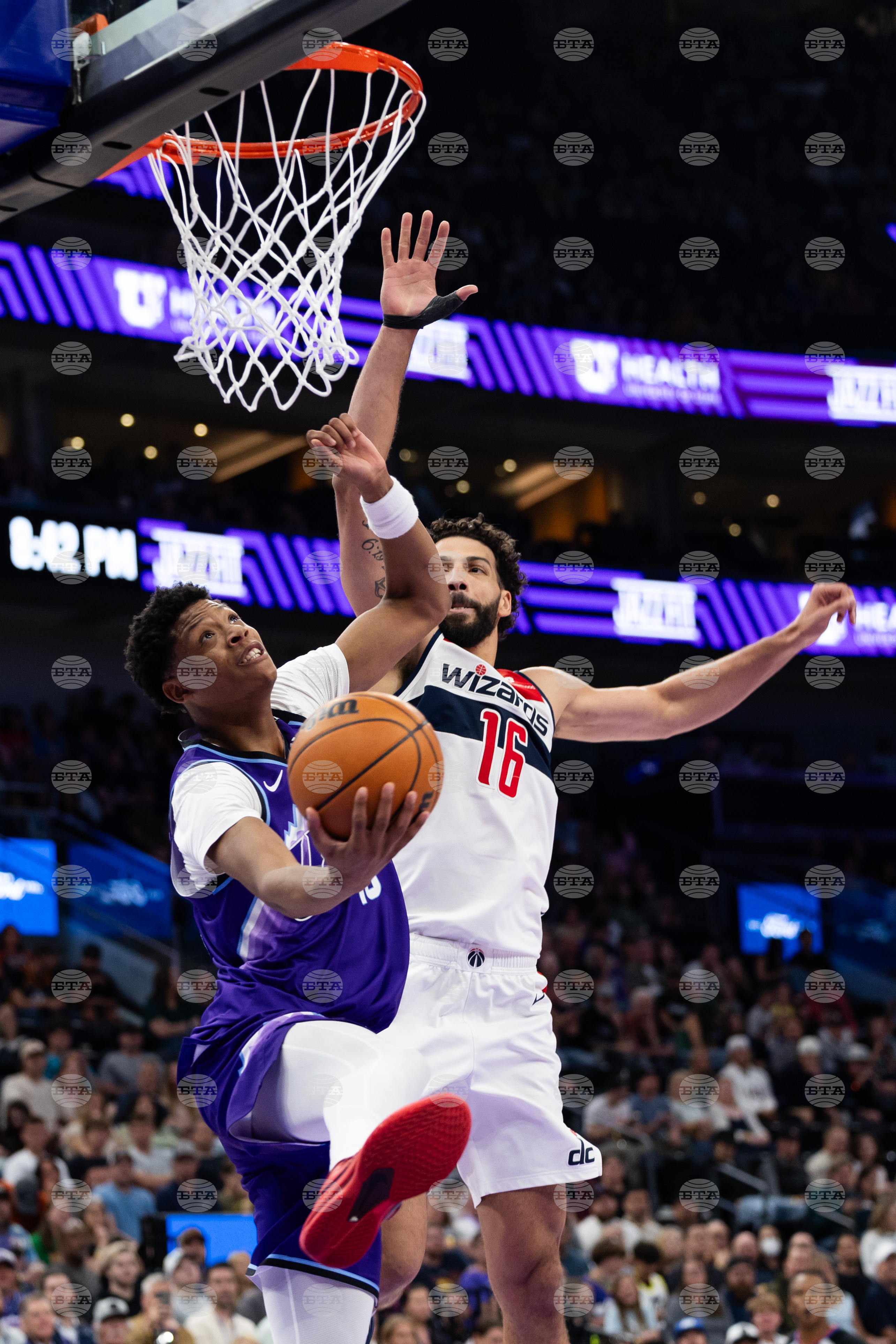 Wizards Jazz Basketball