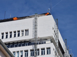 Разград - пожар - покрив - Община