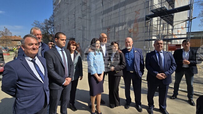 GERB Leader Inspects Progress of Vidin's Saint Demetrius Cathedral Renovation