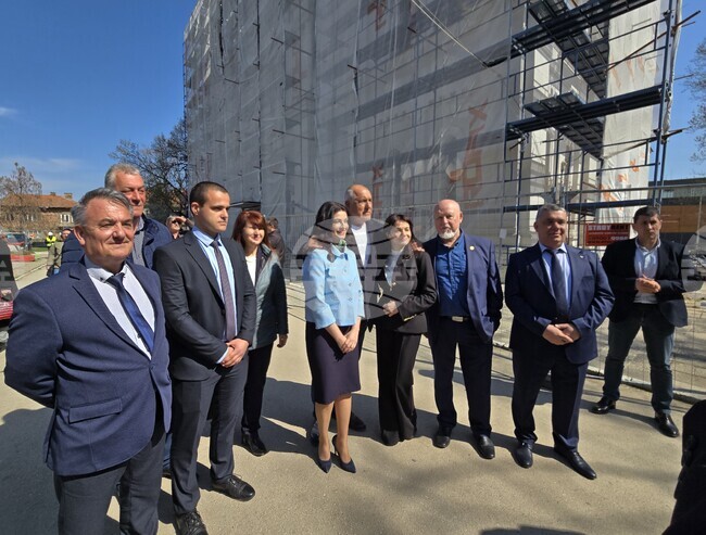 GERB Leader Inspects Progress of Vidin's Saint Demetrius Cathedral Renovation