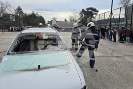 Свищов - учебна евакуация - демонстрация