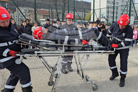 Свищов - учебна евакуация - демонстрация