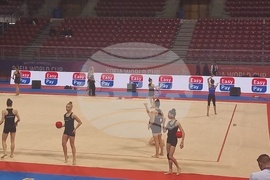 Художествена гимнастика - подиум тренировка