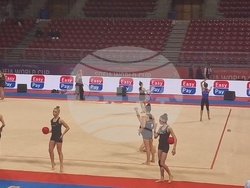 Художествена гимнастика - подиум тренировка