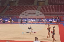 Художествена гимнастика - подиум тренировка