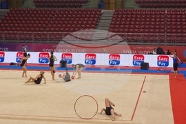 Художествена гимнастика - подиум тренировка