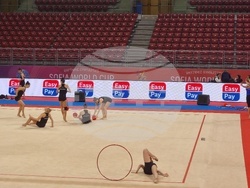 Художествена гимнастика - подиум тренировка