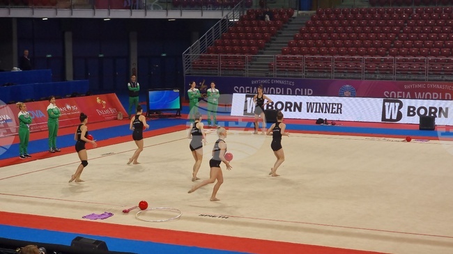 Българките проведоха официална подиум тренировка преди Световната купа по художествена гимнастика в София