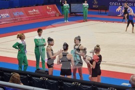 Художествена гимнастика - подиум тренировка