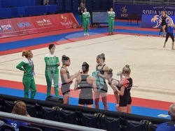 Художествена гимнастика - подиум тренировка