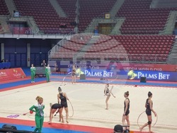 Художествена гимнастика - подиум тренировка