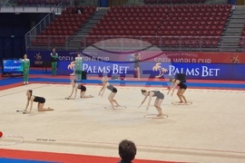 Художествена гимнастика - подиум тренировка