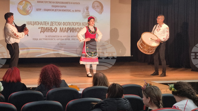 Над 400 изпълнители участват в 31-вото издание на Националния детски фолклорен конкурс „Диньо Маринов“ във Варна