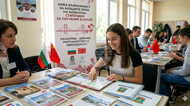 Община Казанлък и побратименият китайски град Дзинан предлагат възможност за стипендия за обучение на казанлъшки студенти в Китай