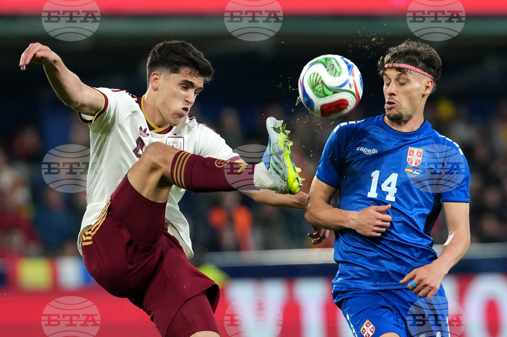 APTOPIX Spain Serbia Soccer